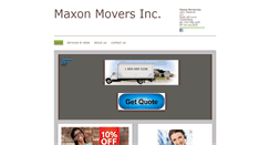 Desktop Screenshot of maxonmovers.com